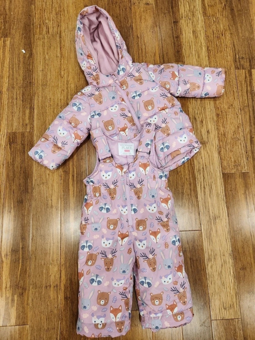 2-Piece Girls Winter Snowsuit Set
Includes Jacket + Snow Bib/Overall